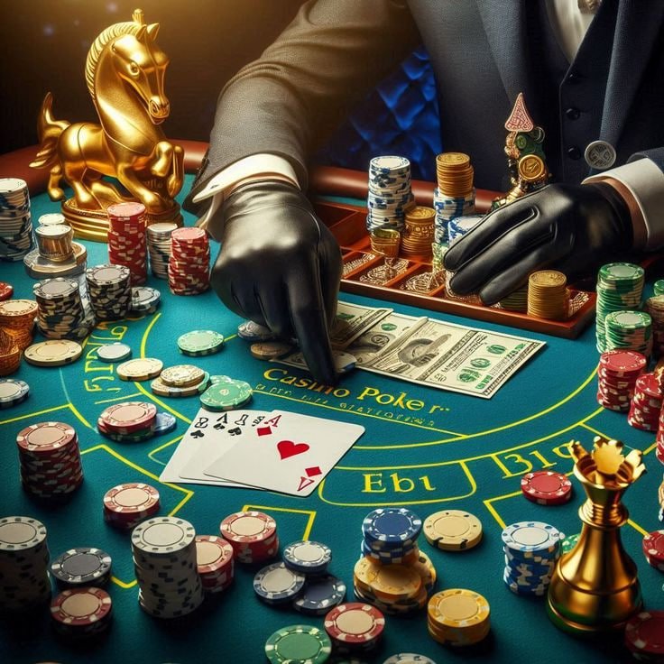 Dealer tersenyum berinteraksi secara live dengan pemain melalui kamera
